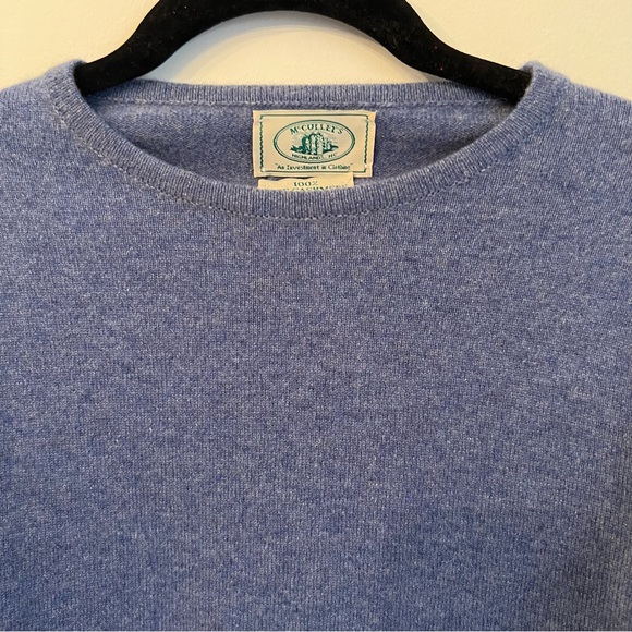 100% Cashmere Blue Crewneck Long Sleeve Sweater from McCulleys - Picture 3 of 6